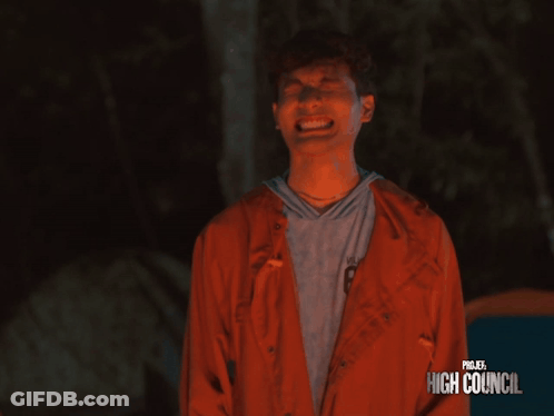 Project High Council Poster Young Man Orange Jacket GIF