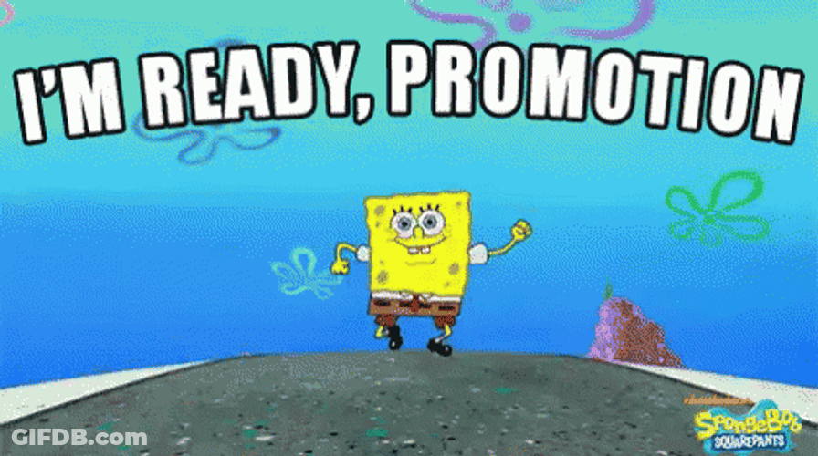 Promoted I'm Ready Spongebob Walking GIF