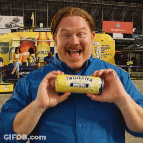 Promoting Twisted Tea GIF