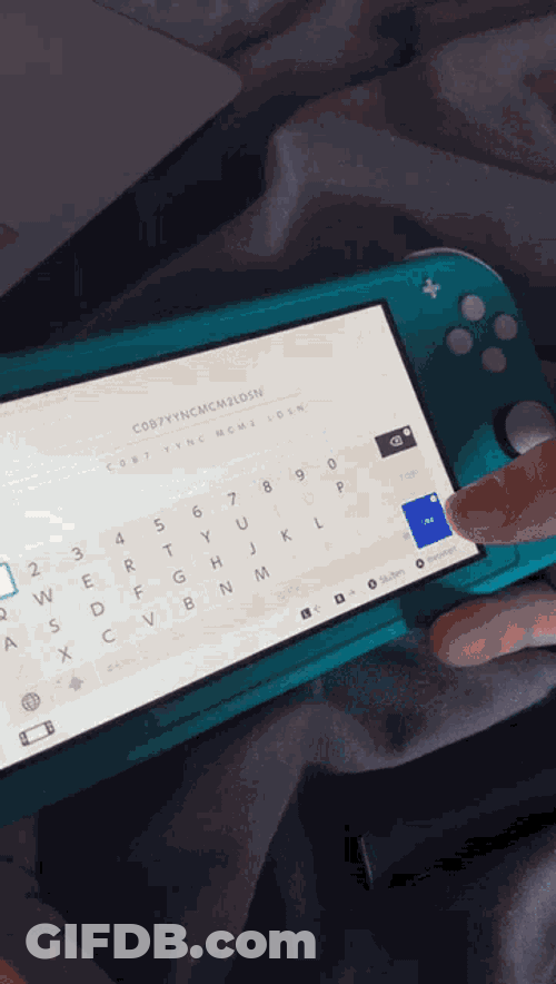 Proof Nintendo Switch Lite GIF