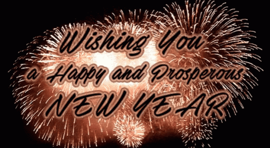 Prosperous Happy New Year Wishes GIF
