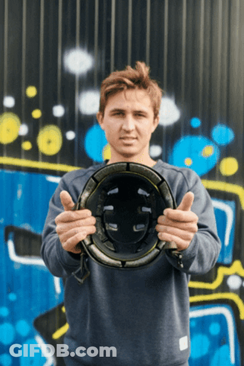 Protect Your Head With This Flexible Helmet GIF