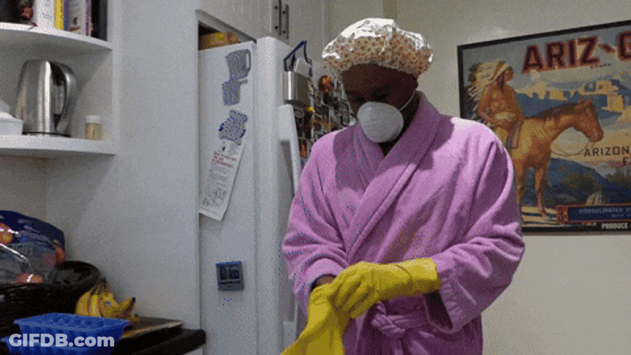 Protecting From Germs Wear Gloves GIF