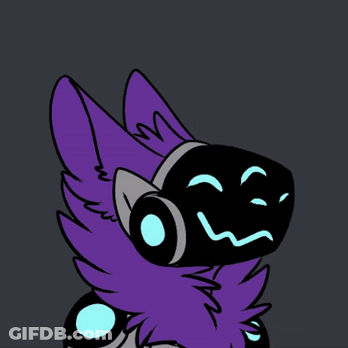 Protogen Laughing Out Loud GIF