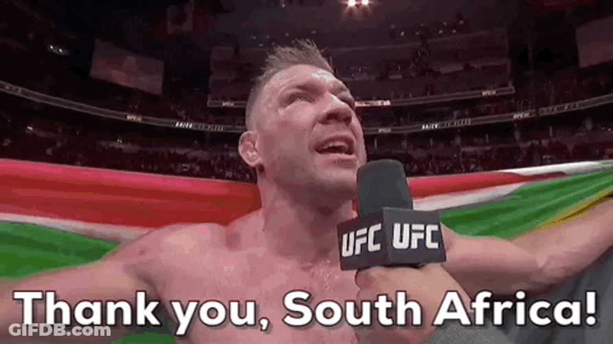 Proud Dricus Du Plessis GIF