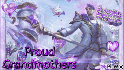 Proud Grandmothers With Sword GIF
