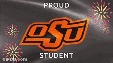Proud Student Sign With Logo GIF