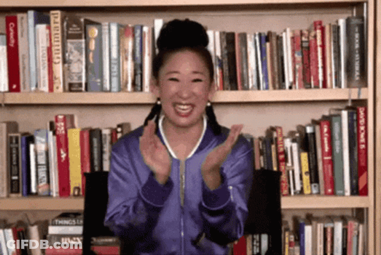 Proud Woman Clapping GIF