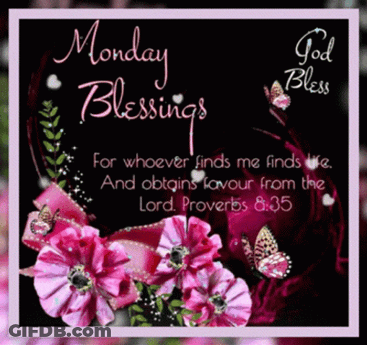 Proverbs Verse Monday Blessings GIF
