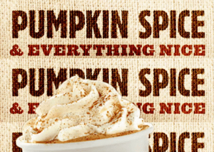 Psl Whipped Cream And Pumpkin Pie Spices GIF