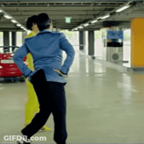 Psy Sideway Gangnam Style GIF