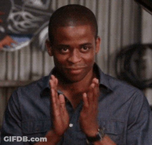 Psych Gus Clapping His Hand GIF