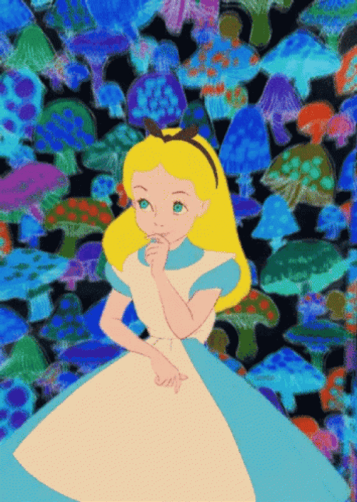 Psychedelic Alice In Wonderland GIF