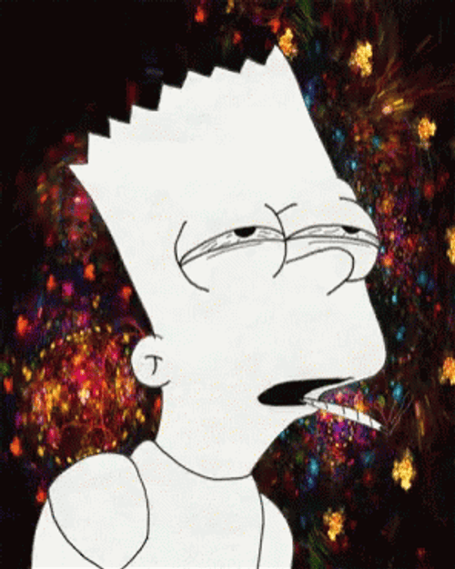 Psychedelic Bart Simpson GIF