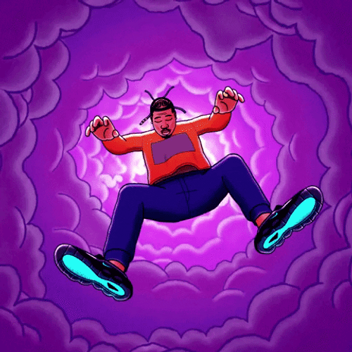 Psychedelic Falling GIF