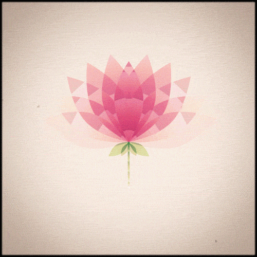 Psychedelic Flower Blooming GIF