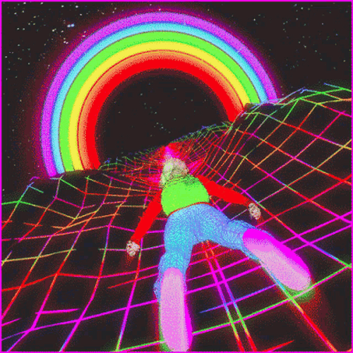 Psychedelic Flying GIF