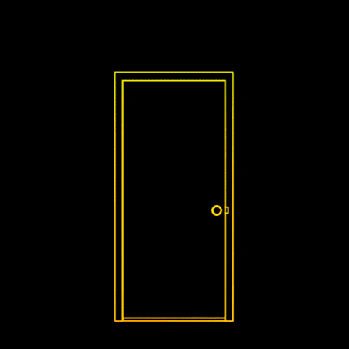 Psychedelic Line Door GIF