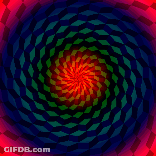 Psychedelic Spiral 3D Texture GIF
