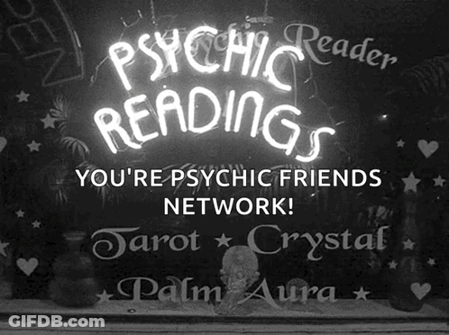 Psychic Reader Sign GIF