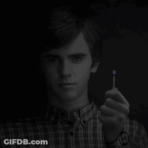 Psycho Bates Motel Lit Match GIF