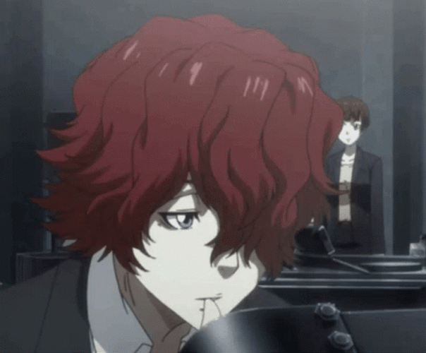 Psycho Pass Sho Hinakawa Finger Bite GIF