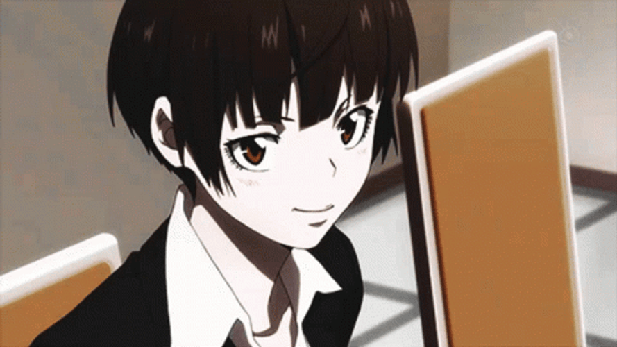 Psycho Pass Tsunemori Akane Smirk GIF
