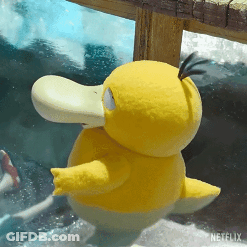 Psyduck Getting Bath GIF