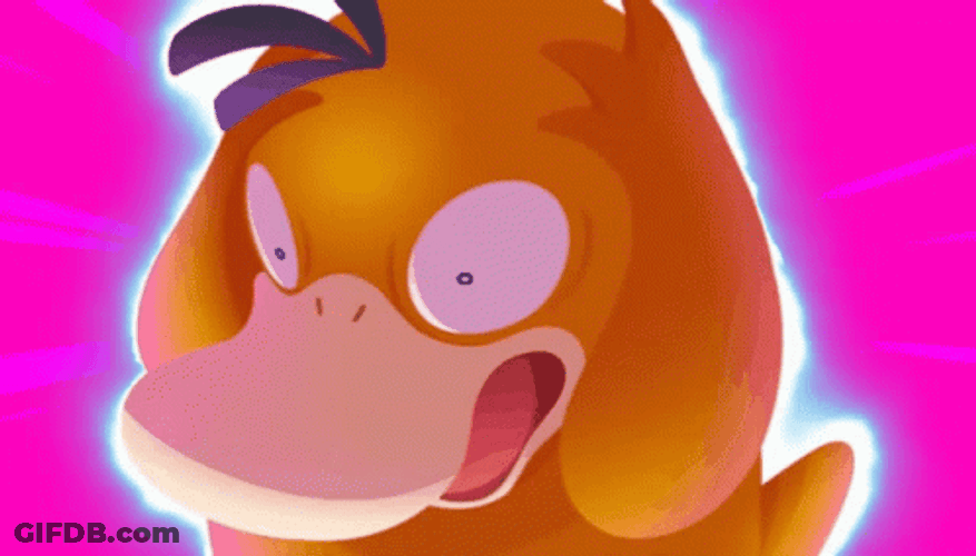 Psyduck Glowing While Confused GIF