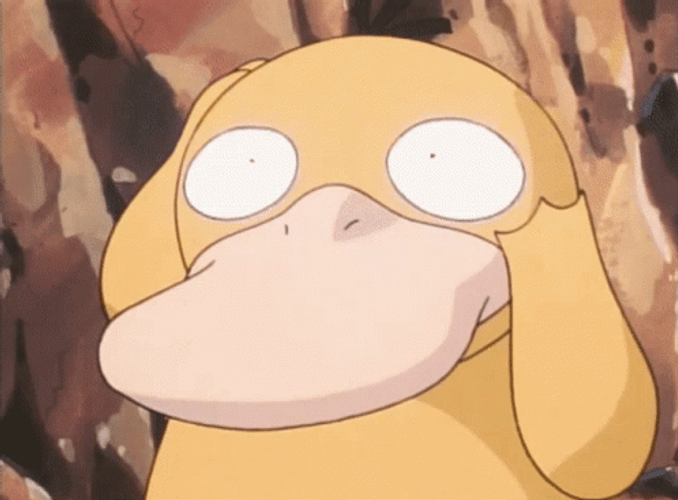 Psyduck Having Anxiety Breathing GIF