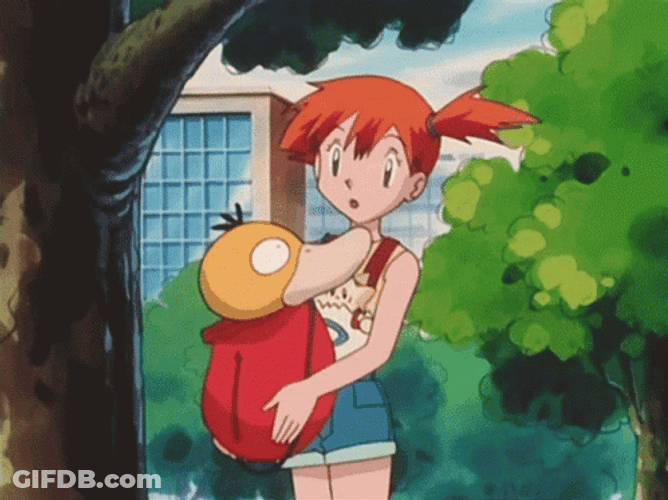Psyduck Inside Misty Bag GIF