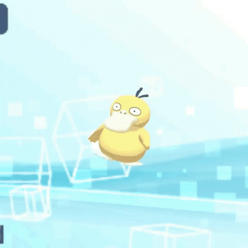 Psyduck Walking In Video Game GIF