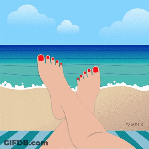 Pto Chilling On The Beach GIF
