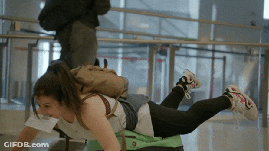 Pto Rolling On The Airport GIF