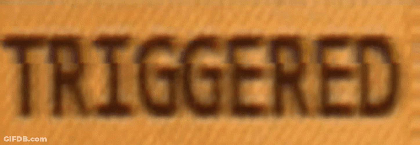 Ptsd Meme Triggered Shaking Letters Design GIF
