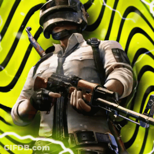 Pubg Character Holding Firearms GIF