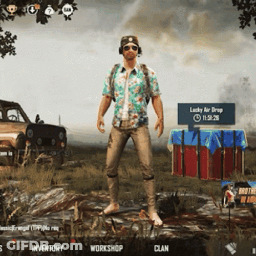 Pubg Character Waving Hello GIF