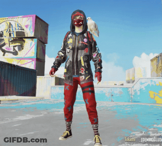 Pubg Character White Bird Shoulder GIF