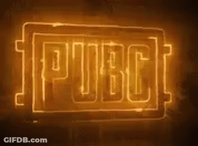 Pubg Golden Lights Logo GIF