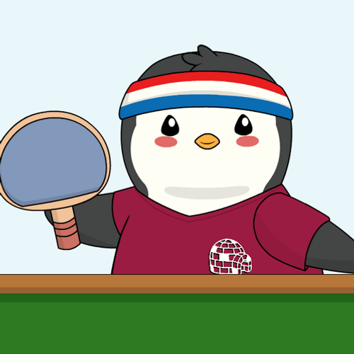Puddy Penguins Playing Ping Pong GIF
