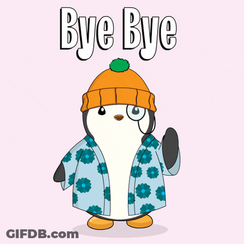 Pudgy Penguin Bye Bye Meme GIF