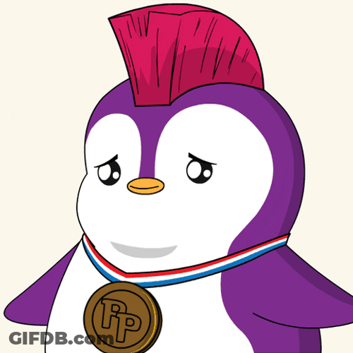 Pudgy Penguin Crying Happy GIF