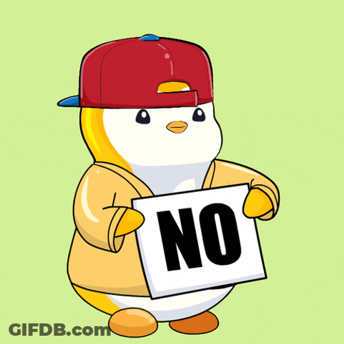 Pudgy Penguin Denied All Question GIF