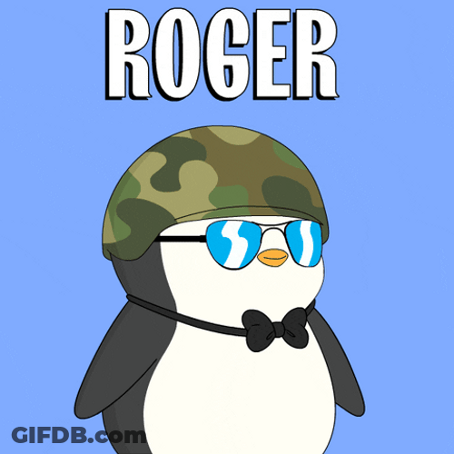 Pudgy Penguin Funny Salute GIF