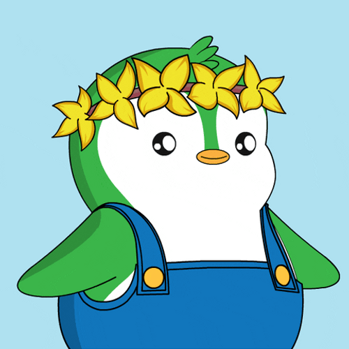 Pudgy Penguin Funny Salute GIF