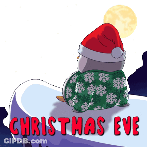 Pudgy Penguin Happy Christmas Eve GIF