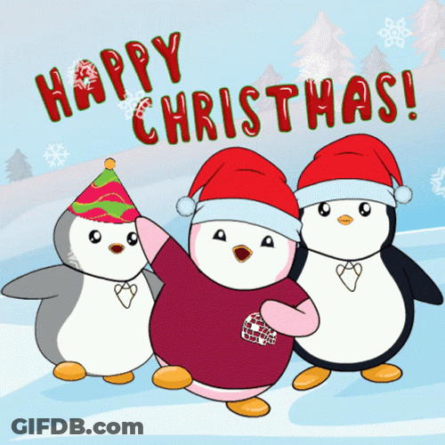 Pudgy Penguin Happy Christmas GIF