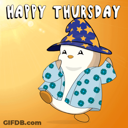 Pudgy Penguin Happy Thursday Meme GIF