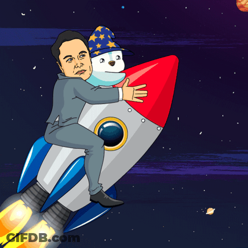 Pudgy Penguin In Outer Space GIF