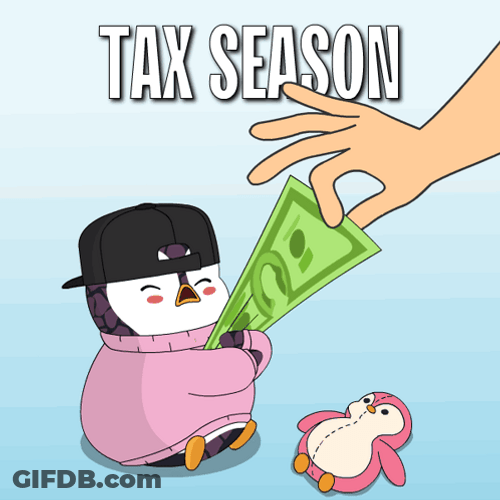 Pudgy Penguin Taxes Season GIF